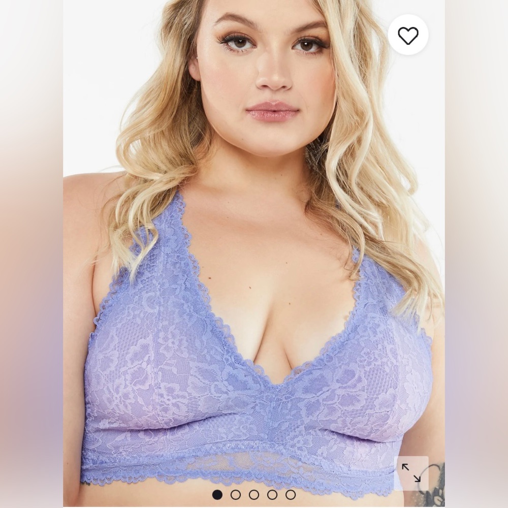 Savage X FENTY Floral Lace Racerback Bralette
